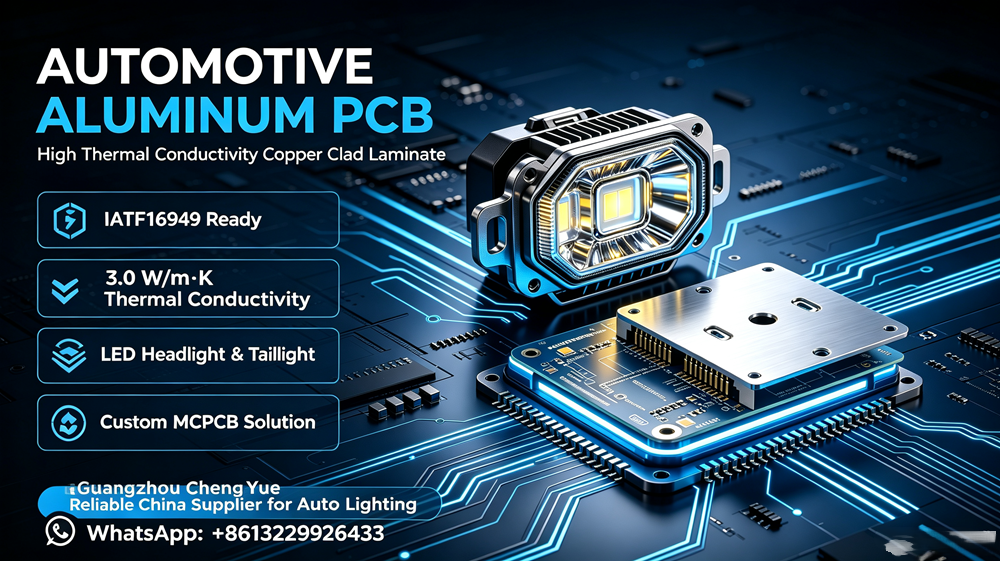 Automotive Grade Aluminum Copper Clad Laminate with IATF 16949 Certification for High-Reliability Automotive Electronics